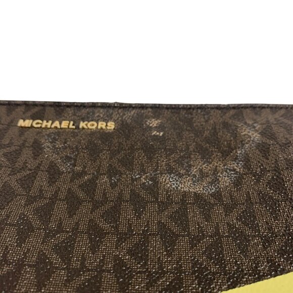 Michael Kors Jet Set Go MK Logo TZ Clutch Wristlet Illustration Collection Fly - Picture 7 of 12